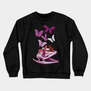 Lesbian Pride Skull Crewneck Sweatshirt